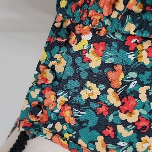 J. Crew Size S Ditzy Floral Pattern Pleated Front Long Sleeve Blouse - Picture 2 of 14